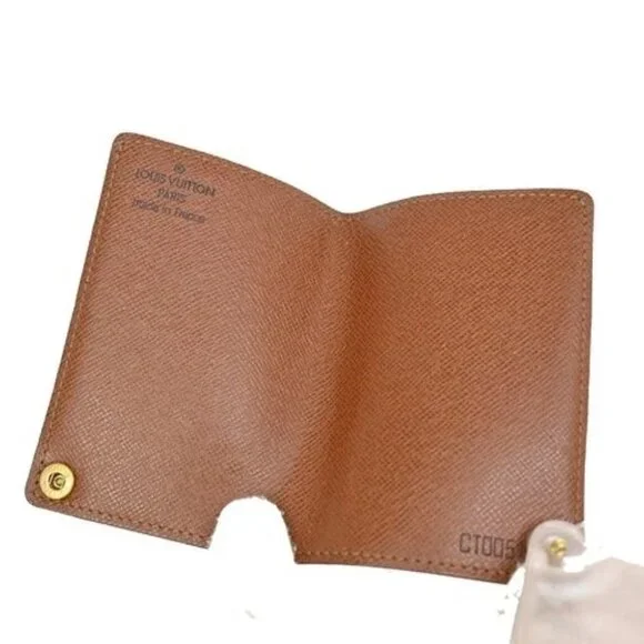 LOUIS VUITTON LV 3 Set Wallet Coin Card Case Monogram Multi Brown White 60YH846 - Picture 9 of 15